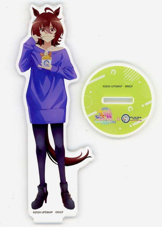 Agnes Tachyon Acrylic Stand - Umamusume Pretty Derby – Beginning of a New Era × Roll Ice Cream Factory (Trend Factory) 15cm, Pre-owned