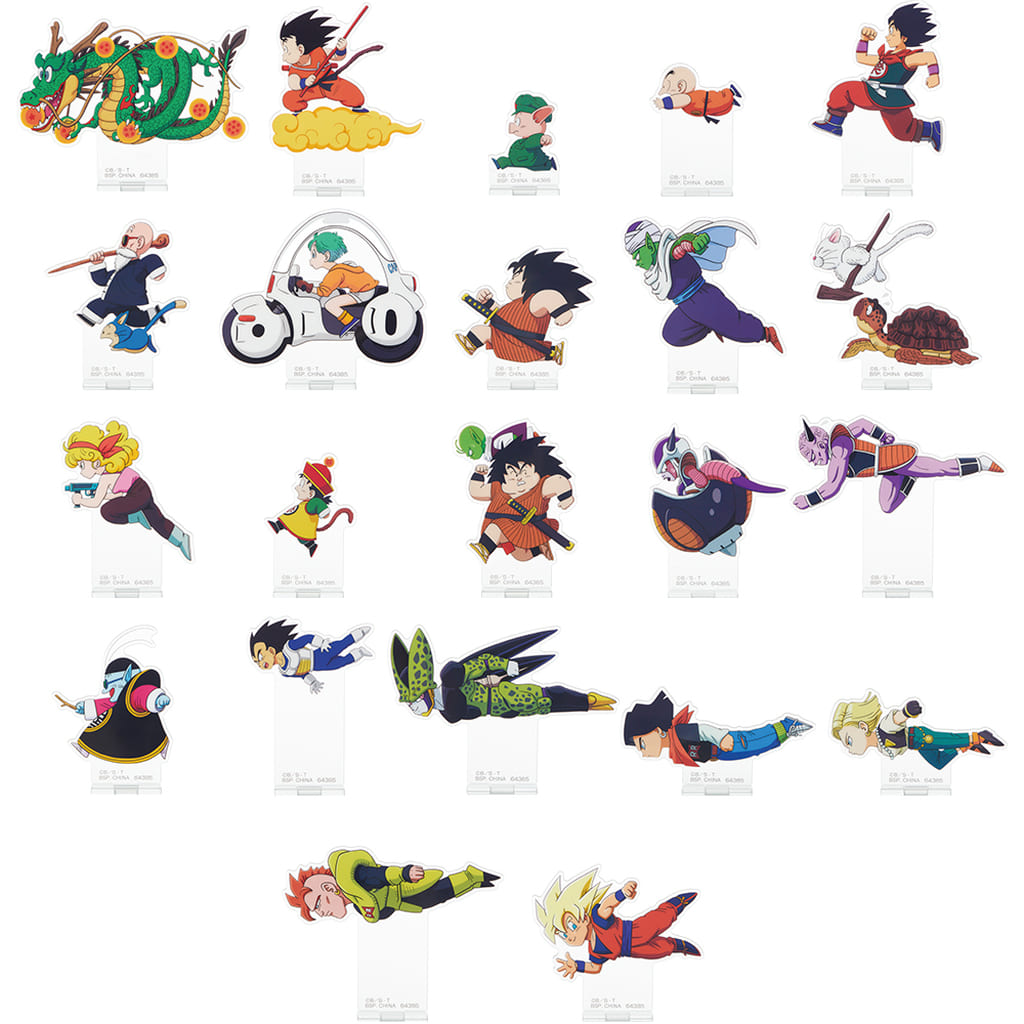 Dragon Ball Acrylic Stand 22-Piece Complete Set (F Prize) - Ichiban Kuji Dragon Ball VS Omnibus AMAZING - BANDAI SPIRITS, Approx. 40–80 mm