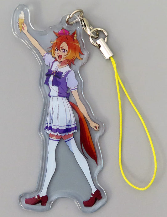 T.M. Opera O PVC Charm Keychain - Umamusume Pretty Derby Movie: The New Era's Door Theater Goods (Approx. 48×80mm, Toho, Pre-owned)