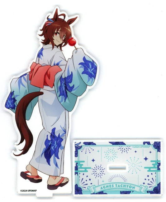 Agnes Tachyon Acrylic Stand Yukata Matsuri ver. - Umamusume Pretty Derby – Beginning of a New Era (Approx. 77×169mm, Used)