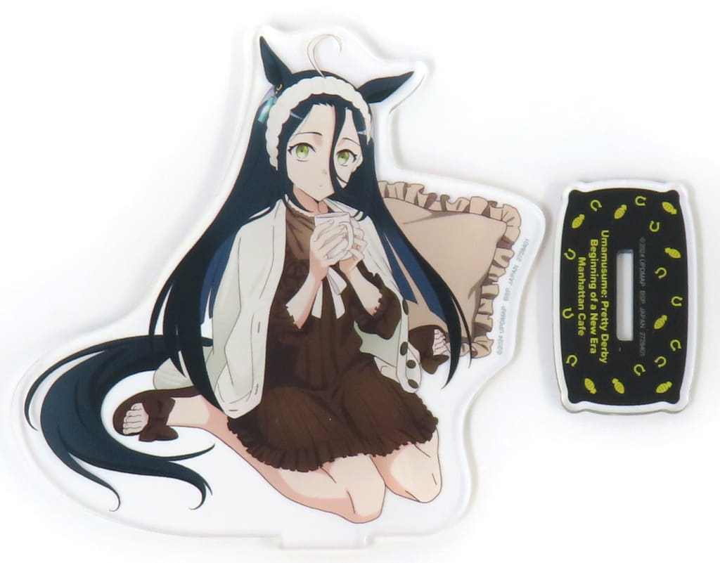Manhattan Cafe Big Acrylic Plate Stand - Umamusume Pretty Derby – Beginning of a New Era (Namco Promotion Relax time, Namco Limited, ~15cm)