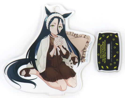 Manhattan Cafe Big Acrylic Plate Stand - Umamusume Pretty Derby – Beginning of a New Era (Namco Promotion Relax time, Namco Limited, ~15cm)
