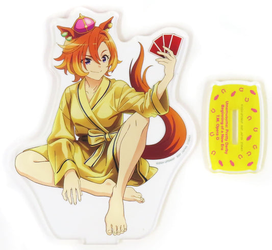 T.M. Opera O Big Acrylic Plate Stand - "Relax time" Namco Promotion Exclusive - Umamusume Pretty Derby – Beginning of a New Era (Approx. 15cm, Bandai Namco Amusement Prize)