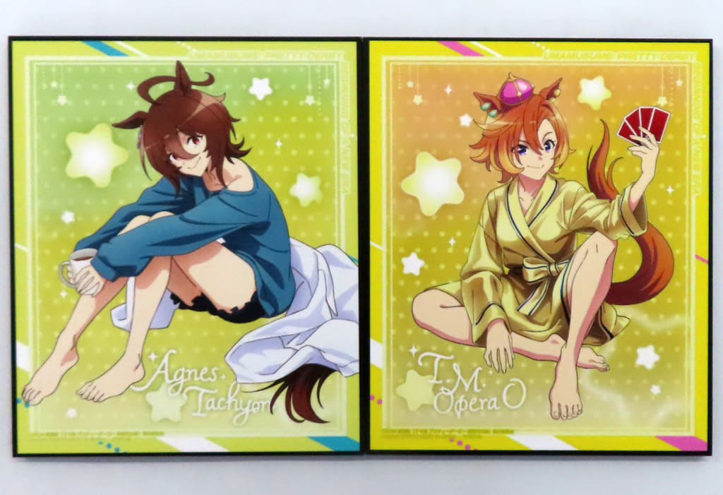 Agnes Tachyon & T.M. Opera O Art Plate Vol.3 Set - Umamusume Pretty Derby Movie NAMCO Promotion "Relax time" Namco Limited Acrylic Art Plates (Approx. 30×25cm)