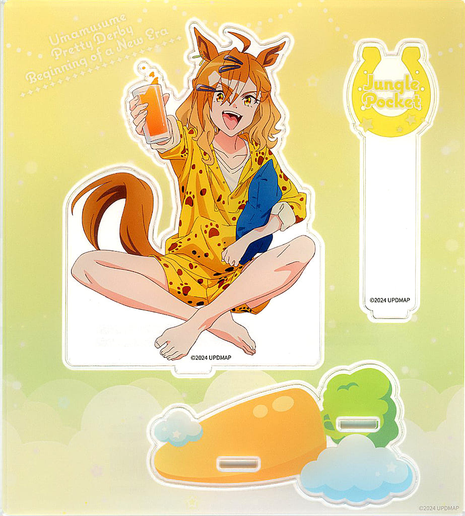 Jungle Pocket Acrylic Stand - Umamusume Pretty Derby – Beginning of a New Era (Relax time NAMCO Promotion) Approx. 180×200mm - Pre-owned