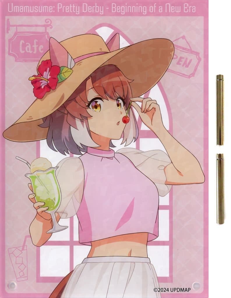 Dantsu Flame Holo Acrylic Art Panel - Vacation ver. (A5) | Umamusume Pretty Derby Movie × Chugai Grace Cafe Official Goods
