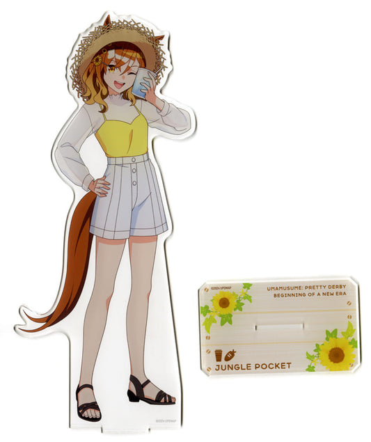 Jungle Pocket BIG Acrylic Stand - Vacances ver. (Umamusume: Pretty Derby – Beginning of a New Era) Chugai Grace Cafe / Chugai Kogyo