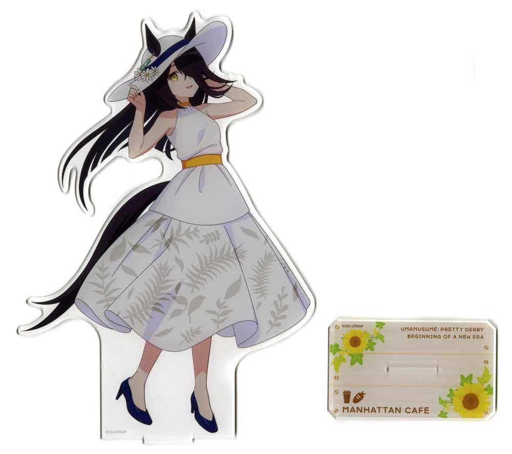 Manhattan Cafe BIG Acrylic Stand Vacation ver. - Umamusume: Pretty Derby – Beginning of a New Era × Chugai Grace Cafe (Chugai Kogyo) (Used)