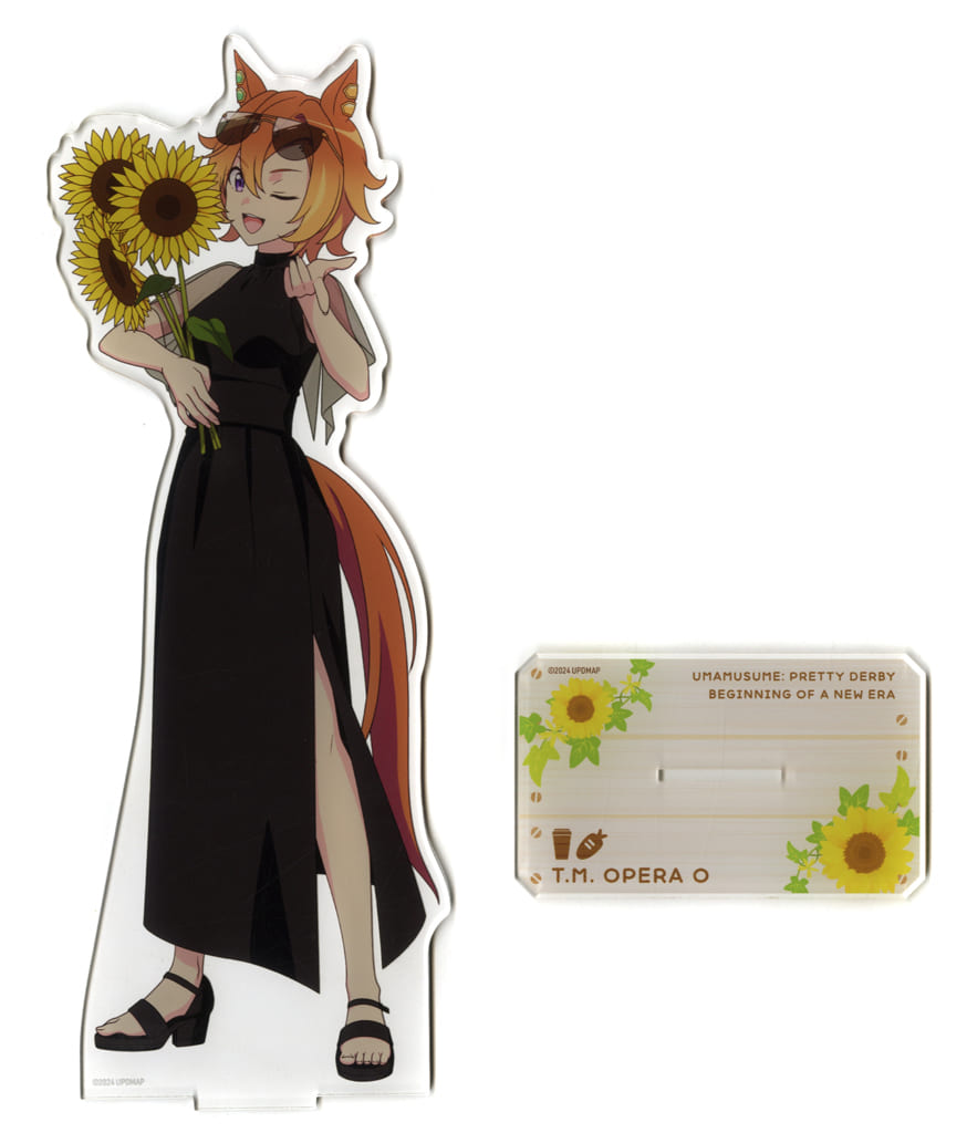 T.M. Opera O BIG Acrylic Stand - Vacation (Vacances) ver. - Umamusume Pretty Derby – Beginning of a New Era × Chugai Grace Cafe (Chugai Kogyo) - Approx. 270mm - Pre-owned