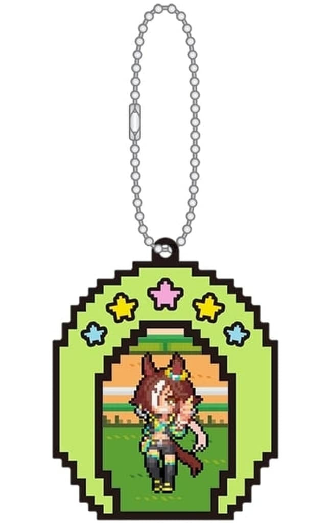 Vodka Rubber Keychain - Umamusume Pretty Derby Heat-Packed Hachamecha Grand Thanks Festival! (Movic, PVC, ~7×5.6cm)