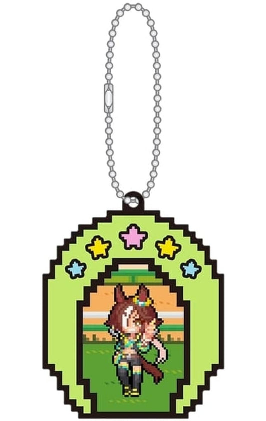 Vodka Rubber Keychain - Umamusume Pretty Derby Heat-Packed Hachamecha Grand Thanks Festival! (Movic, PVC, ~7×5.6cm)