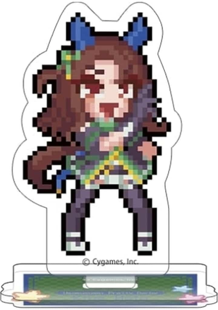 King Halo Mini Acrylic Stand - Umamusume Pretty Derby Mini Acrylic Stand Collection "Nekketsu Hachamecha Daikanshasai!" (Movic) Approx. 6cm — Used, One Random Item