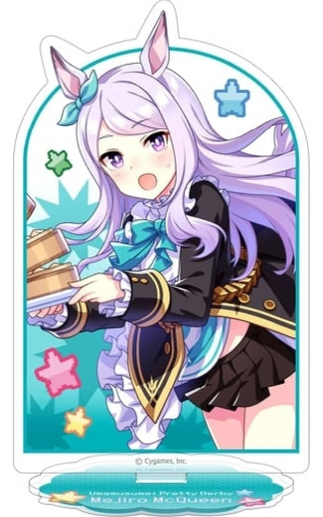 Mejiro McQueen Acrylic Stand - Umamusume Pretty Derby "Nekketsu Hachamecha Daikanshasai!" Key Visual (Movic) Approximately 15cm, Pre-owned
