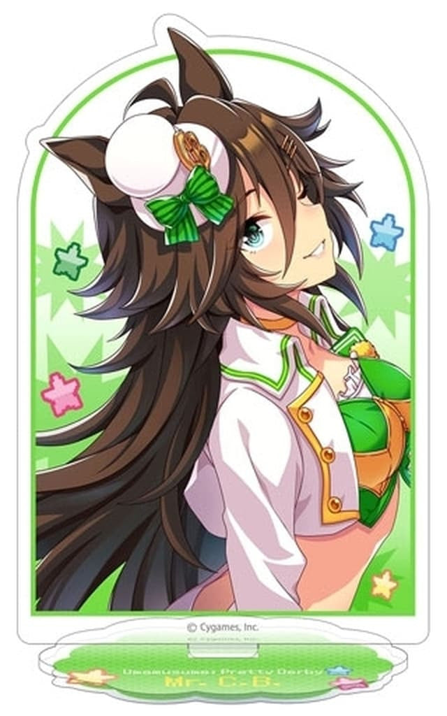 Mr. C.B. Acrylic Stand — Umamusume: Pretty Derby "Nekketsu Hachamecha Daikanshasai!" Key Visual (Movic) ~15cm, Pre-owned