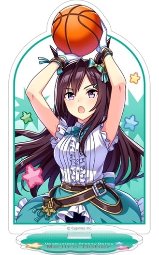 Mejiro Dober Acrylic Stand - Umamusume Pretty Derby Nekketsu Hachamecha Daikanshasai! Key Visual MOVIC - Approx. 15 cm (Pre-owned)