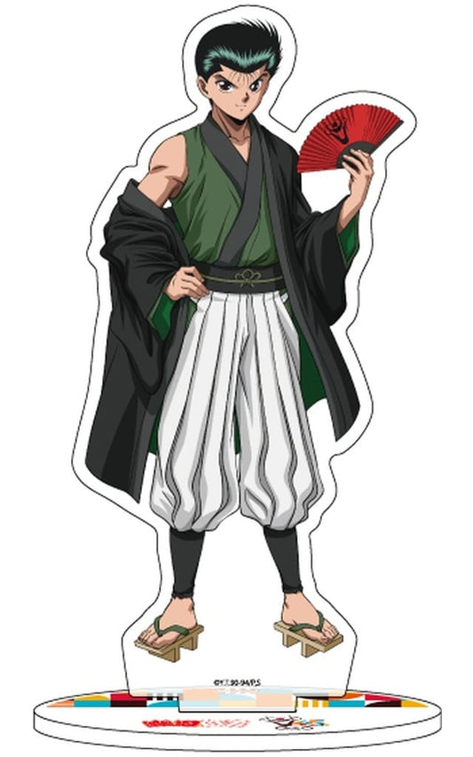 Yusuke Urameshi Acrylic Stand - Yu Yu Hakusho 45th Anniversary Pierrot Pop-Up Shop Goods (Acrylic, Height Approx. 150 mm) - Pre-owned