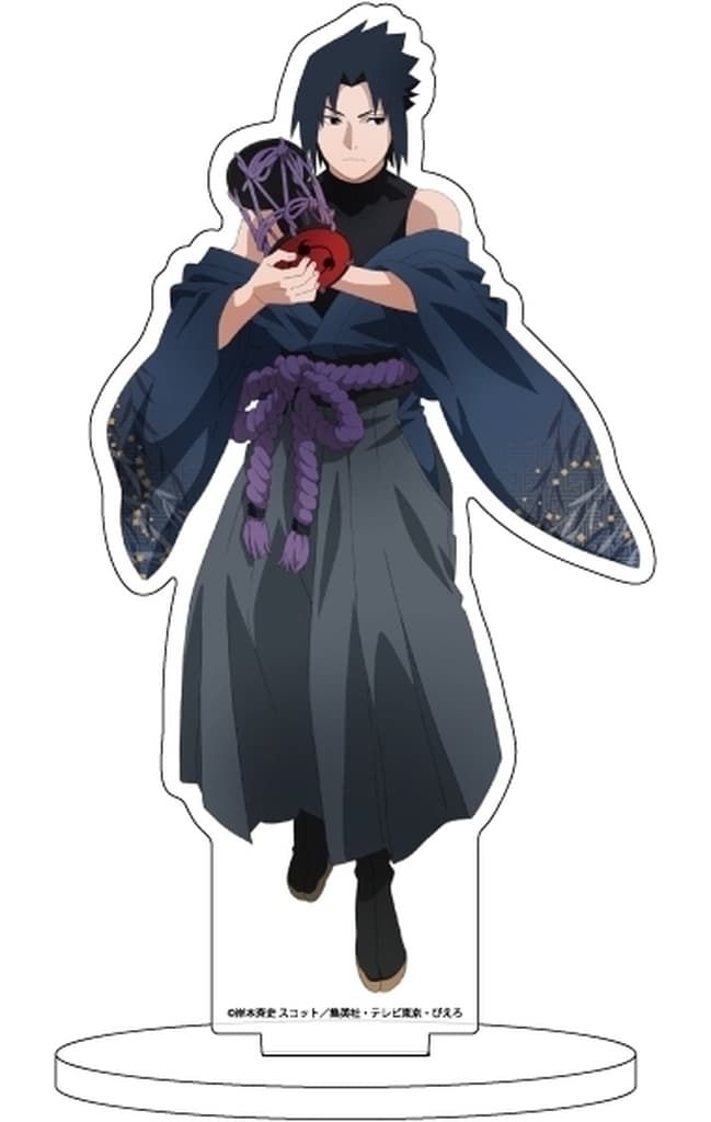 Sasuke Uchiha Acrylic Stand - Wagakki Ver. (Die-cut Acrylic Stand) - Naruto & Boruto - Height Approx. 150 mm, No. 66