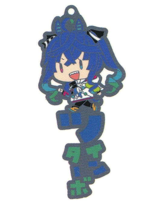 Twin Turbo Rubber Mascot Keychain Umamusume Pretty Derby Onamae PitanCo Series