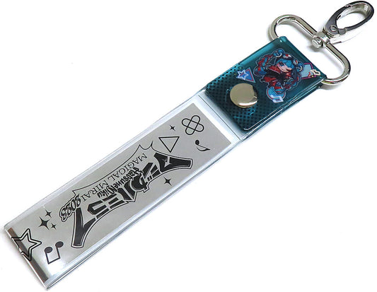 Hatsune Miku Silver Tape Holder Tokyo Ver. - Magical Mirai 2023 Tokyo Limited Keychain (Lawson Entertainment, Pre-owned, Approx. 19 cm)