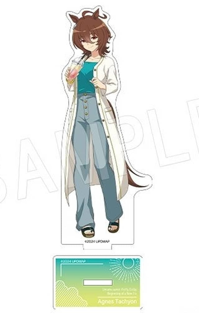 Agnes Tachyon Acrylic Figure Stand - Summer Fest ver. (Movie Pop-Up Shop in OIOI) — Chugai Kogyo 13.5cm Used