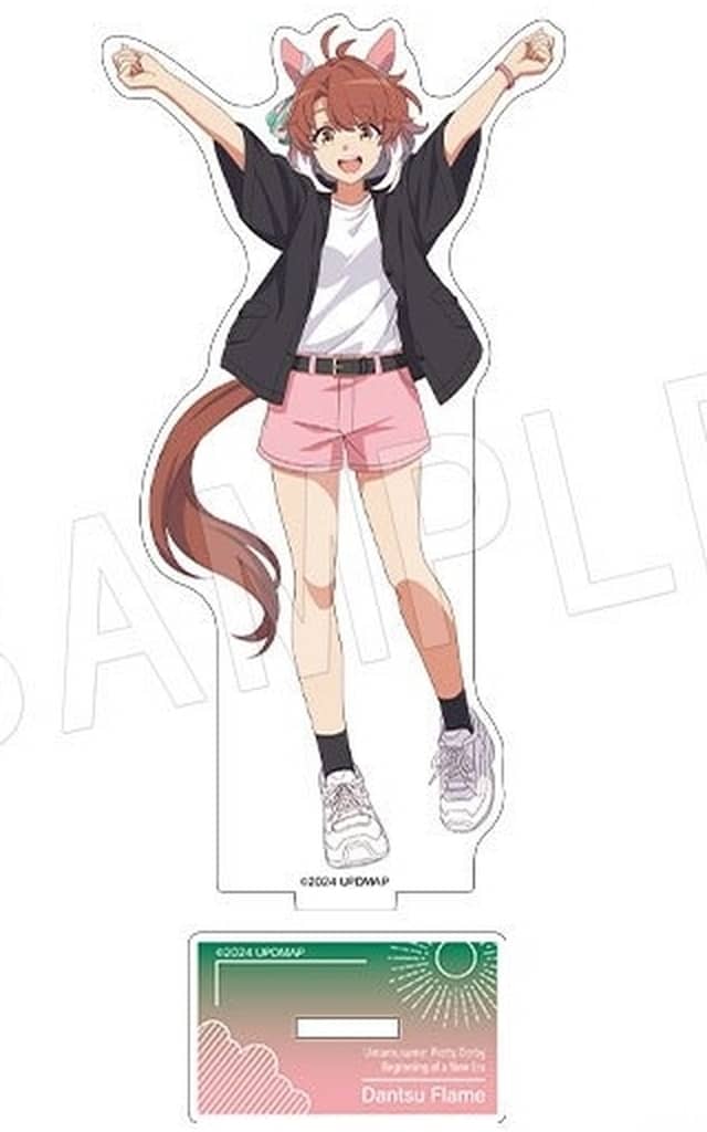Dantsu Flame Acrylic Figure Stand - Summer Fest ver. — Umamusume Pretty Derby The Movie "Beginning of a New Era" POP UP SHOP in Marui (Chugai Kogyo, ~14cm, Used)