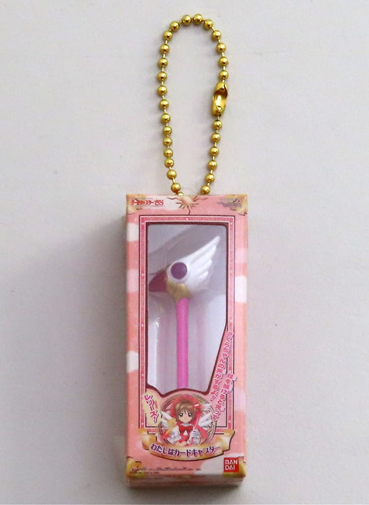 Sealing Wand Miniature Keychain - Cardcaptor Sakura Miniature & Package Collection (Bandai) Length Approx. 6 cm Pre-owned