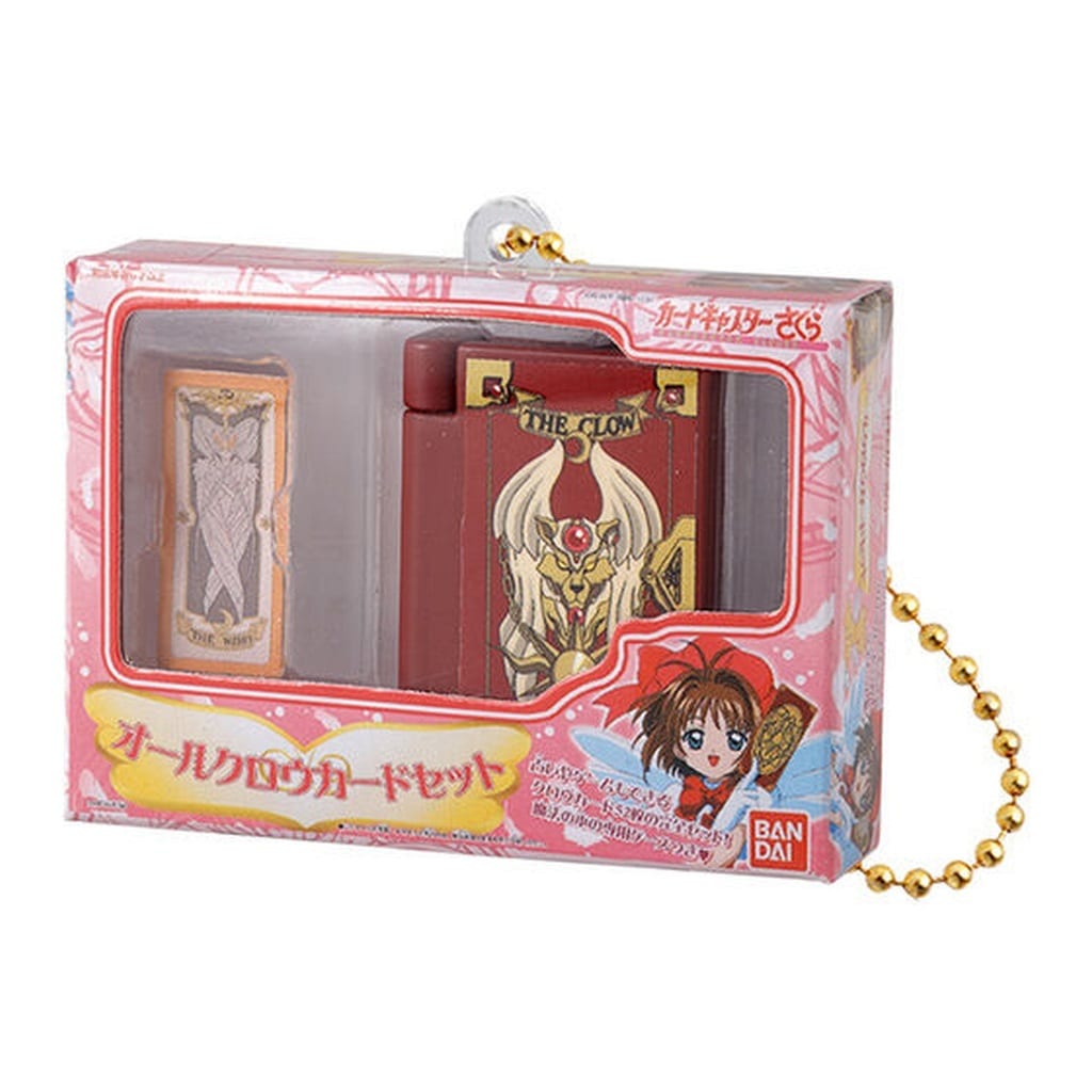 All Clow Card Set Keychain - Cardcaptor Sakura Miniature & Package Collection (Hase-Pro / Bandai) Length Approx. 6 cm - Pre-owned