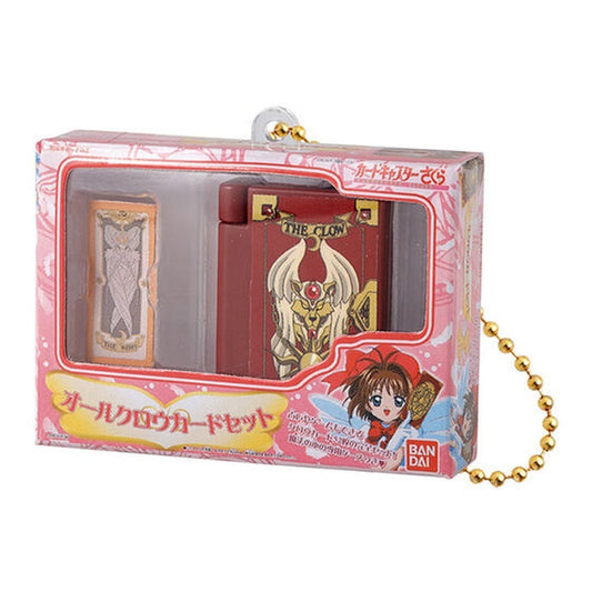 All Clow Card Set Keychain - Cardcaptor Sakura Miniature & Package Collection (Hase-Pro / Bandai) Length Approx. 6 cm - Pre-owned