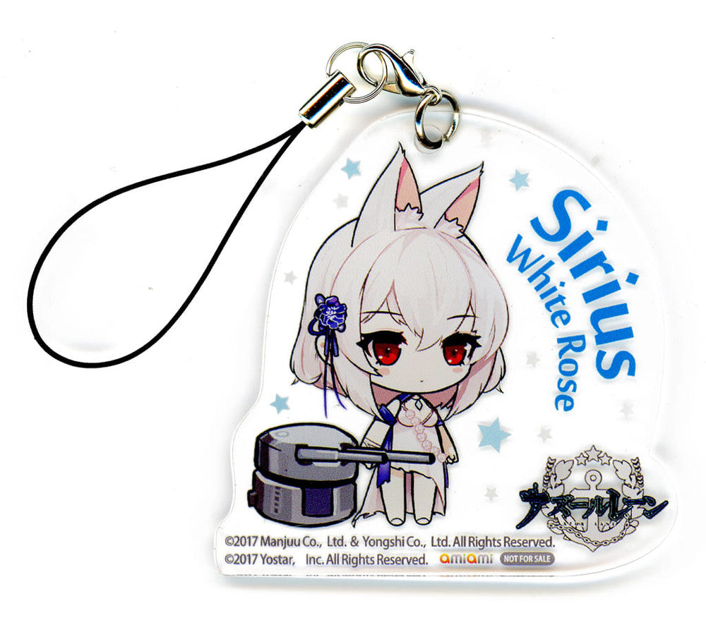 Azur Lane Sirius [White Rose] Acrylic Strap AmiAmi Bonus