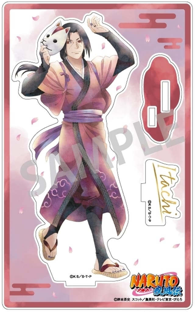 Itachi Uchiha Acrylic Stand - Naruto Shippuden (Kamio Japan, Approx. 165 x 102 x 3 mm) Pre-owned