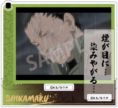 Shikamaru Nara Trading Quote Acrylic Stand - Naruto Shippuden - Kamio Japan - Approx. 100 x 120 x 3 mm (Pre-owned)