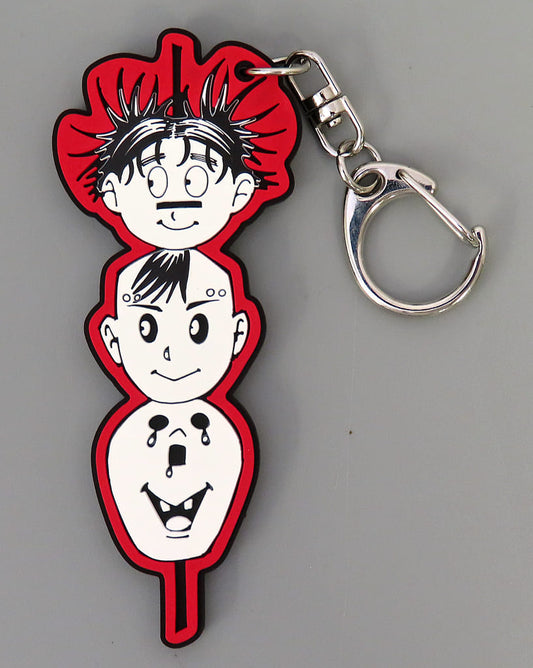 Death Paintings Brothers Rubber Keychain - Gege Akutami Jujutsu Kaisen Exhibition (Approx. 85 x 40 mm) - Shueisha, Pre-owned