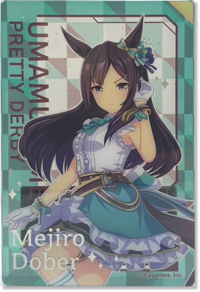 Mejiro Dober Glitter Acrylic Block - Umamusume Pretty Derby - Tapioca Brand - 85×55×10mm (Pre-owned)