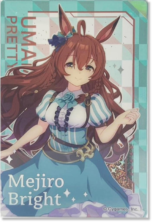 Mejiro Bright Glitter Acrylic Block - Umamusume Pretty Derby Official Merchandise (Approx. 85×55×10mm, Pre-owned)