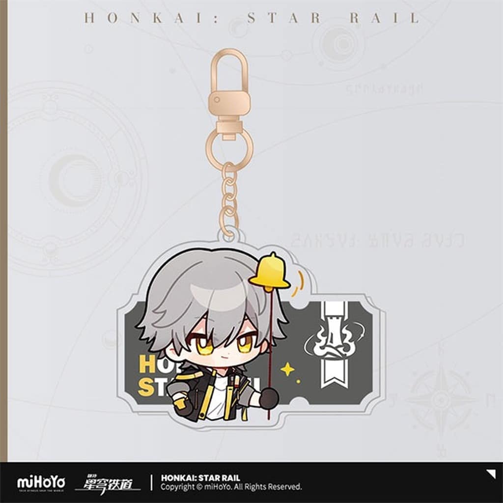 Honkai: Star Rail Male Trailblazer Pom-Pom Acrylic Strap