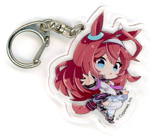 Mihono Bourbon Acrylic Keychain - Umamusume: Pretty Derby POP UP STORE in TOIVO Vol.2 (Approx. 65×45mm, Pre-owned)