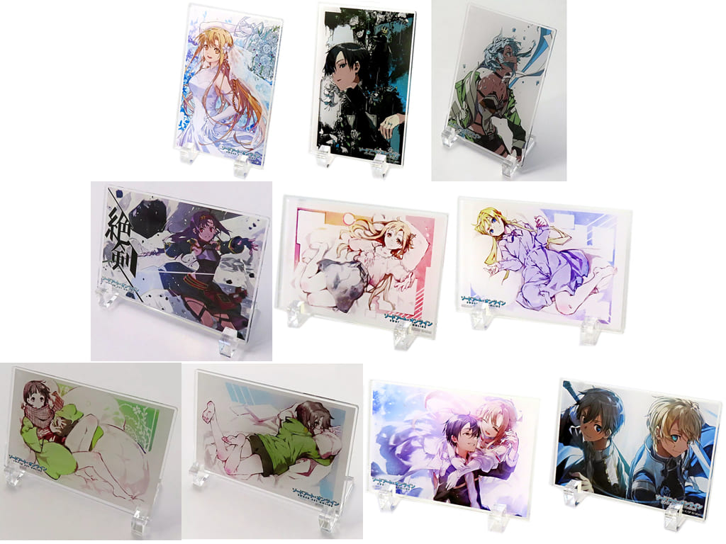 Sword Art Online 15th Anniversary B Prize Acrylic Panel Set of 10