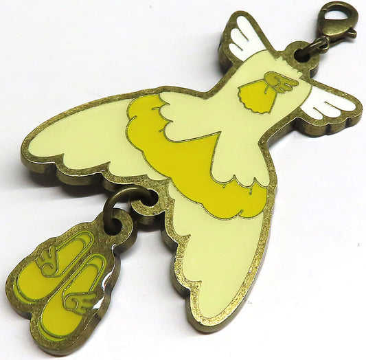 Battle Costume (Yellow Shoes) Keychain - Cardcaptor Sakura Costume Charm Collection CLAMP Exhibition Approx. 7.7 x 4.4 cm (Pre-owned)