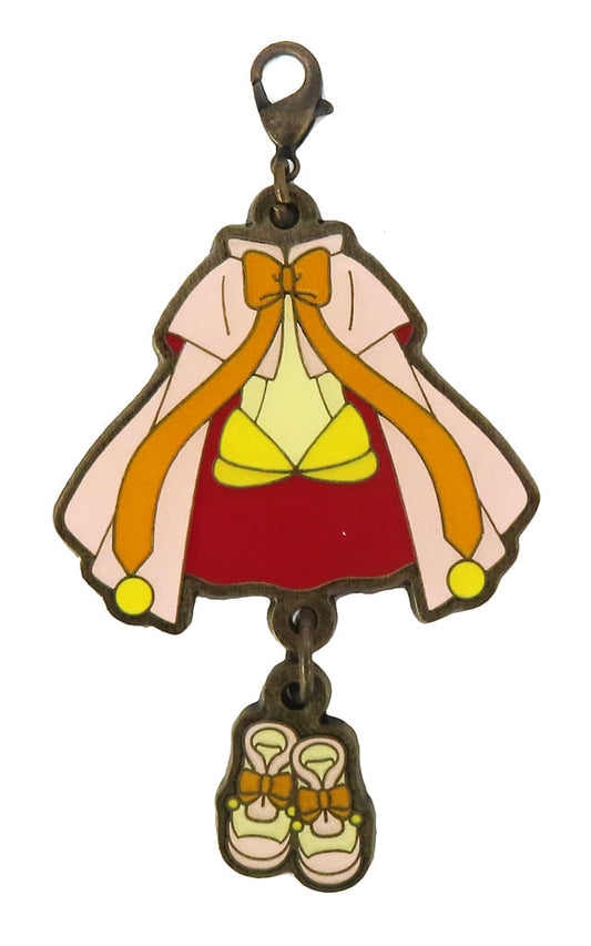 Battle Costume (Yellow Ribbon Shoes) Keychain - Cardcaptor Sakura Costume Charm Collection CLAMP Exhibition Goods - Pre-owned - Approx. 7.7 x 4.4 cm
