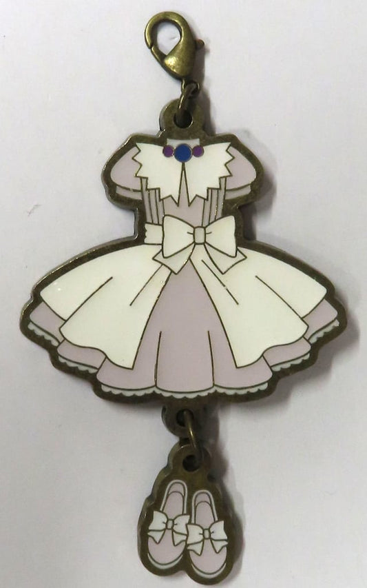 Battle Costume (White Ribbon Shoes) Costume Charm - Cardcaptor Sakura CLAMP Exhibition Goods (Approx. 7.7 x 4.4 cm) Pre-owned