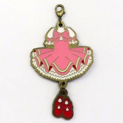 Cardcaptor Sakura Costume Charm Collection - Complete 8-Piece Set CLAMP Exhibition Goods (Approx. 7.7 x 4.4 cm) Pre-owned