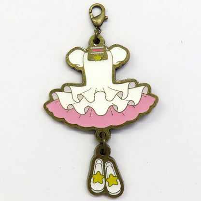 Cardcaptor Sakura Costume Charm Collection - Complete 8-Piece Set CLAMP Exhibition Goods (Approx. 7.7 x 4.4 cm) Pre-owned