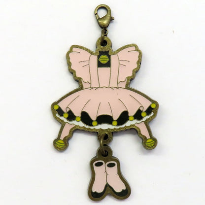 Cardcaptor Sakura Costume Charm Collection - Complete 8-Piece Set CLAMP Exhibition Goods (Approx. 7.7 x 4.4 cm) Pre-owned