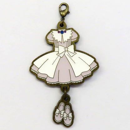 Cardcaptor Sakura Costume Charm Collection - Complete 8-Piece Set CLAMP Exhibition Goods (Approx. 7.7 x 4.4 cm) Pre-owned