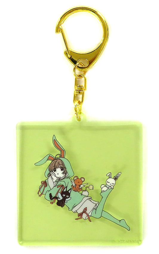 Sakura Acrylic Keychain - Cardcaptor Sakura CLAMP Exhibition Goods (Approx. 6 cm) - Pre-owned