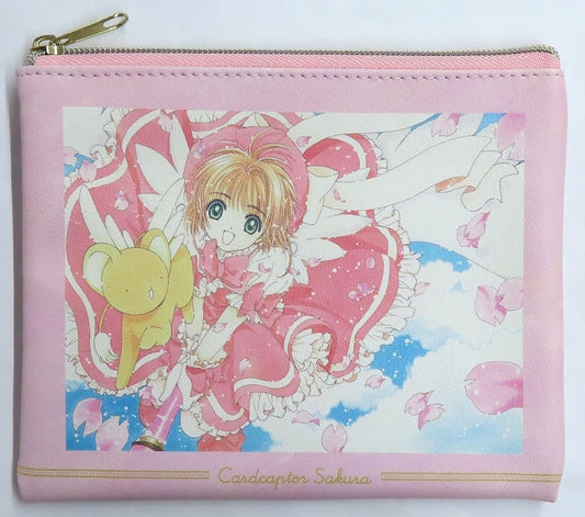Cerberus Flat Faux-Leather Pouch - Cardcaptor Sakura CLAMP Exhibition Goods (Sol International, Approx. 18.2 cm)
