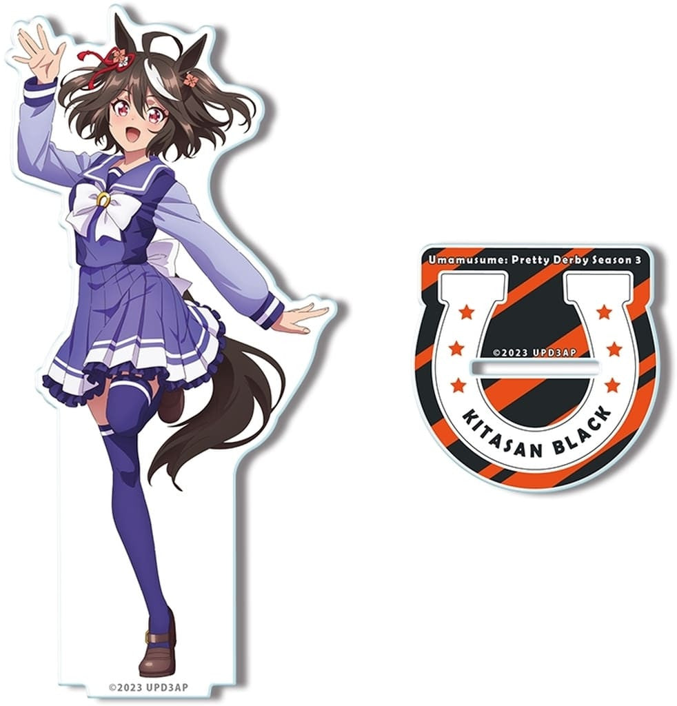 Kitasan Black Acrylic Stand - School Uniform Ver. (Design 01, 120×150×3mm) - License Agent - Umamusume Pretty Derby Season 3