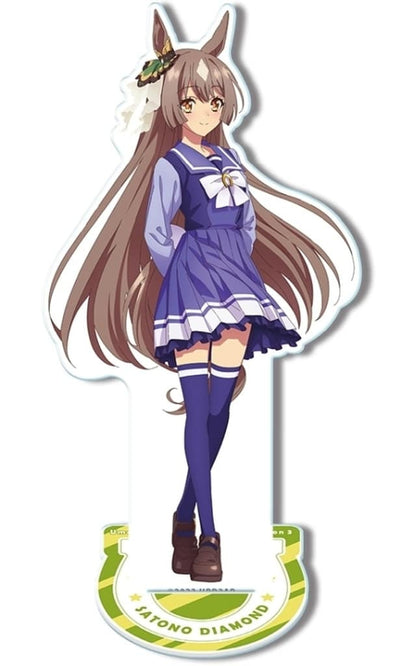 Satono Diamond Acrylic Stand (Design 02, Uniform Ver.) - Approx. 120×150×3mm - Umamusume Pretty Derby Season 3 - License Agent - Pre-owned