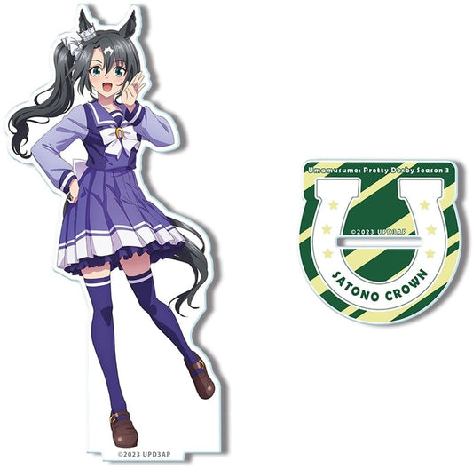 Satono Crown Acrylic Stand - Uniform Ver. (Design 03, Illustrated) - Umamusume Pretty Derby Season 3 - License Agent - Approx. 120×150mm