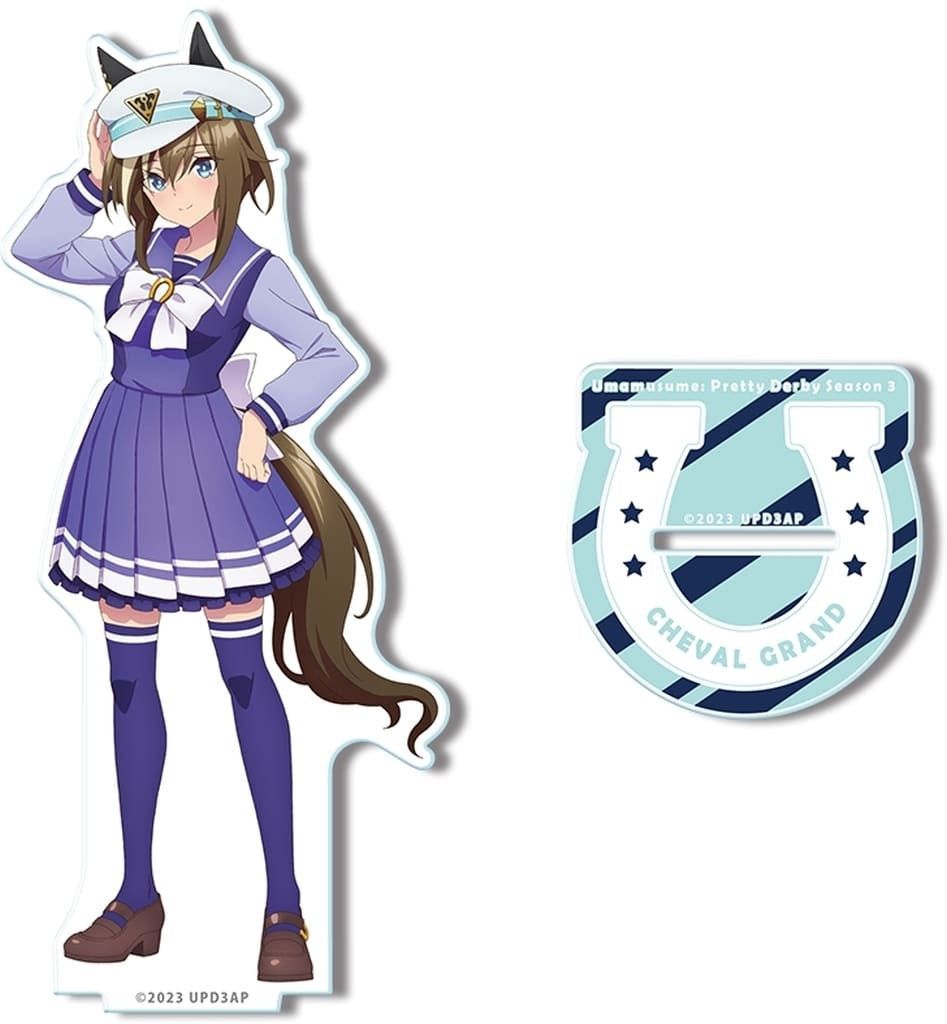 Cheval Grand Acrylic Stand (Design 04 - School Uniform ver.) | Licensed Agent | 120×150×3mm | Umamusume Pretty Derby Season 3 (Used)